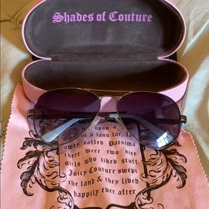 JUICY COUTURE aviator sunglasses